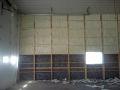 spray foam on large wall