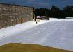 spray foam on wall outdoors